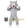 Gray Wolf Mascot Costume