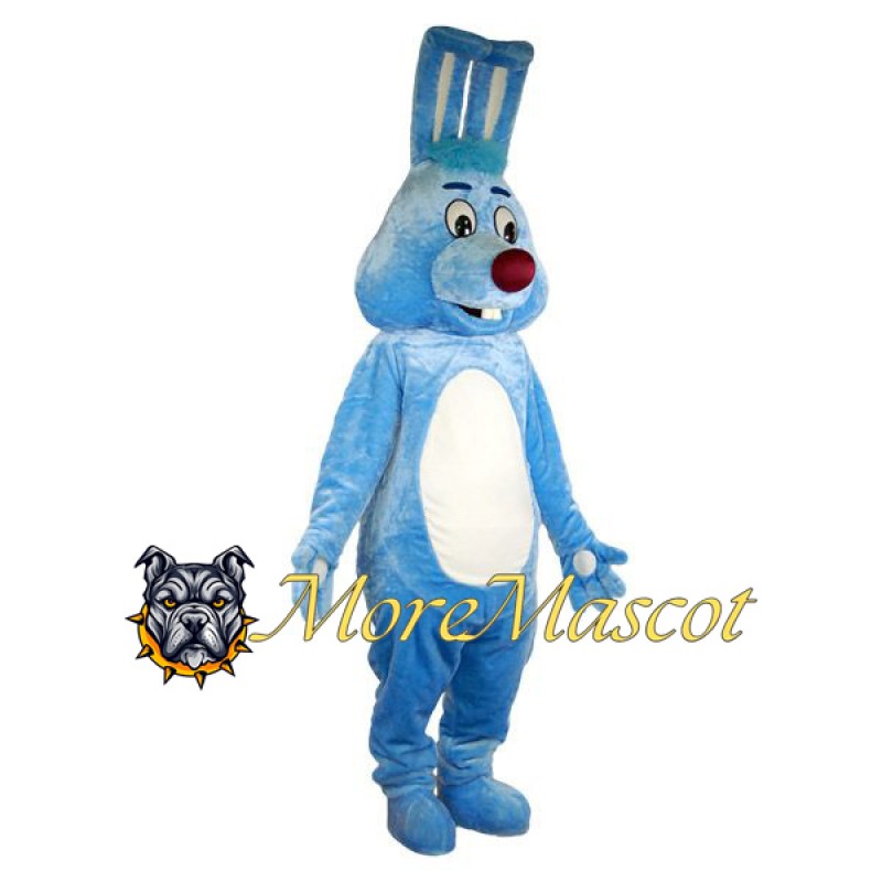 Blue Bunny Mascot Costume
