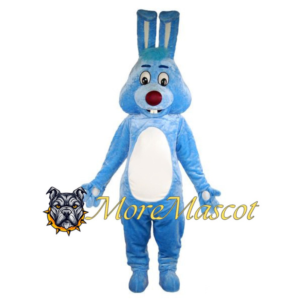 Blue Bunny Mascot Costume