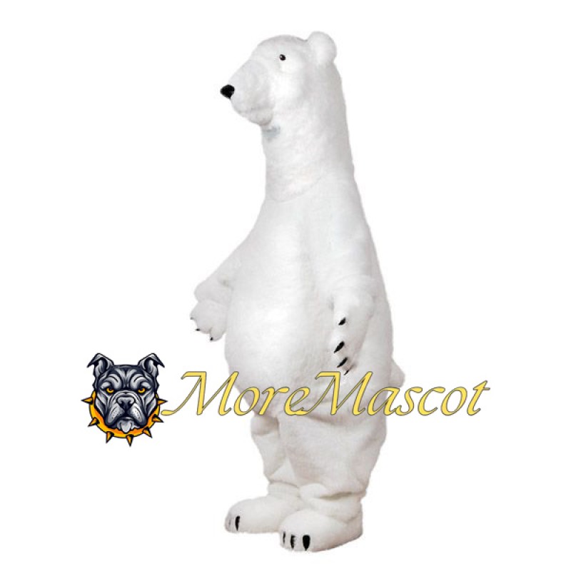Realistic Polar Bear Mascot Costume