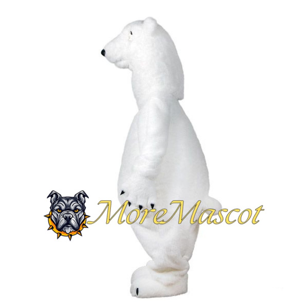 Realistic Polar Bear Mascot Costume
