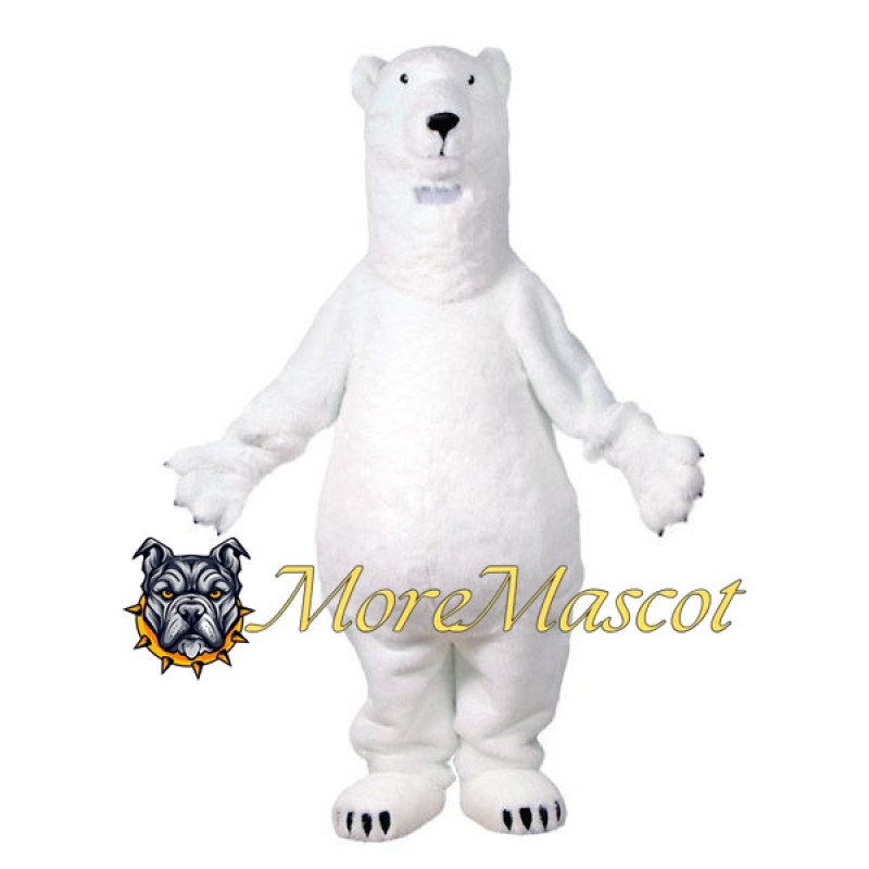 Realistic Polar Bear Mascot Costume