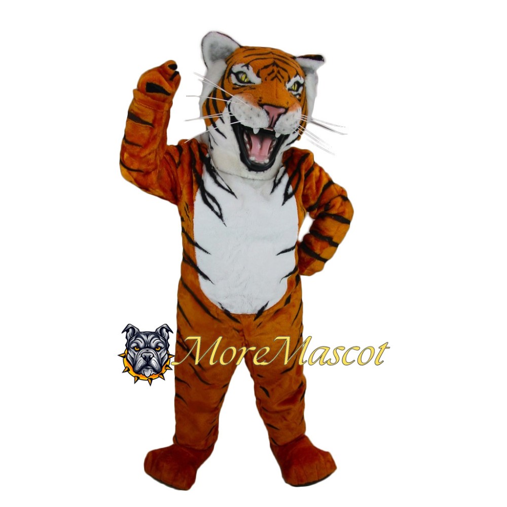 Fierce Tiger Mascot Adult Costume