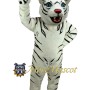 Fierce White Tiger Mascot Costume