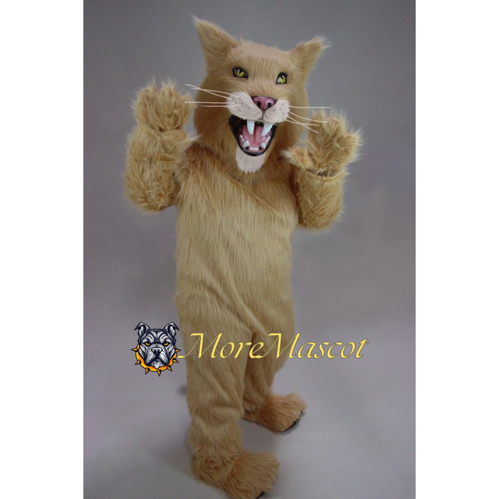 Furry Leopard Mascot Costume