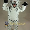 Realistic White Tiger Mascot Costume