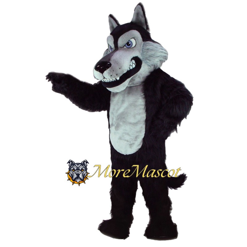 Black Wolf Mascot Costume