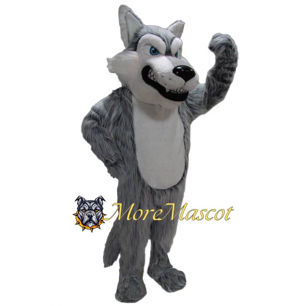 Furry Wolf Mascot Costume