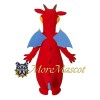 Adult Red Dragon Mascot Costume
