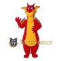 Adult Red Dragon Mascot Costume