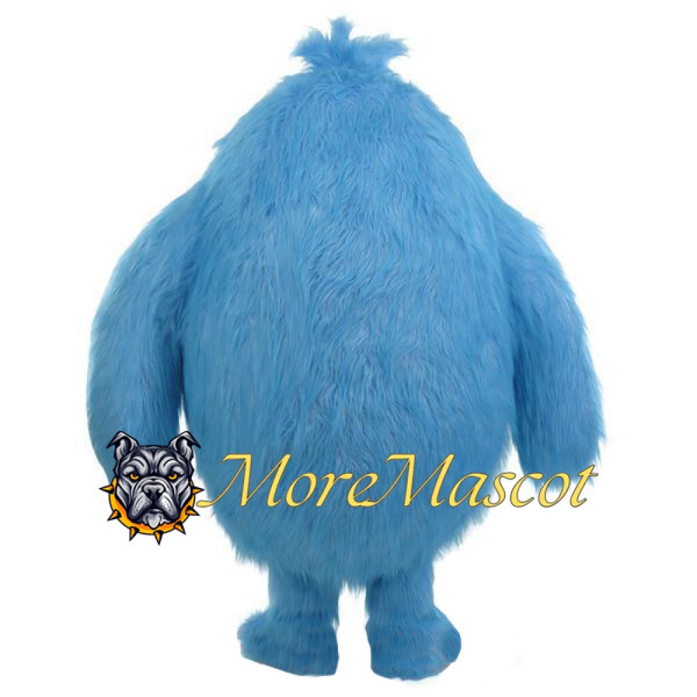 Cute Blue Monster Mascot Costume